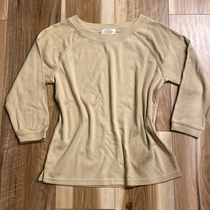 💥5 for $18💥 Talbots sweatshirt 3/4 sleeve size Small